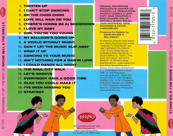 Archie Bell & The Drells : Tightening It Up: The Best Of Archie Bell & The Drells (CD, Comp, RP)