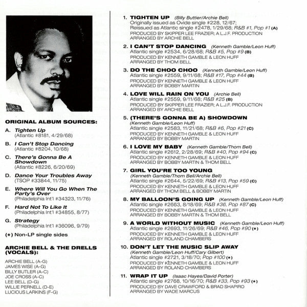 Archie Bell & The Drells : Tightening It Up: The Best Of Archie Bell & The Drells (CD, Comp, RP)