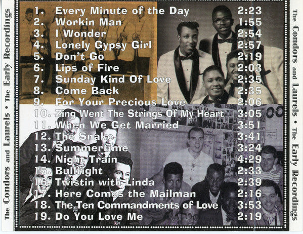 The Condors (3), Laurels (2) : The Early Recordings (CD, Comp)