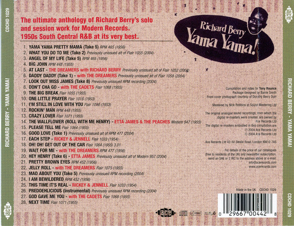 Richard Berry : Yama Yama! The Modern Recordings 1954-1956 (CD, Comp)