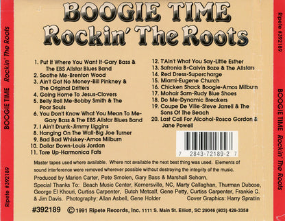 Various : Boogie Time Rockin' The Roots (CD, Comp)