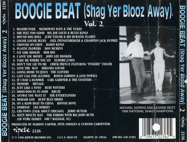 Various : Boogie Beat (Shag Yer Blooz Away) Vol. 2 (CD, Comp)