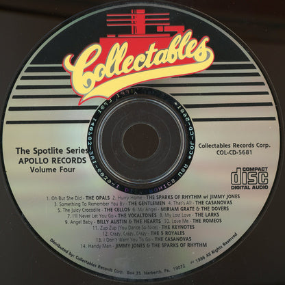 Various : Spotlite On Apollo Records, Volume 4 (CD, Comp)