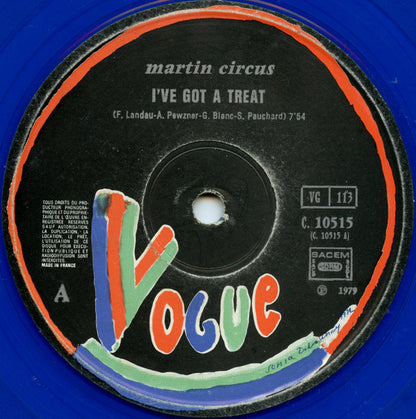Martin Circus : I've Got A Treat / Shine Baby Shine (12", Single, Ltd, Blu)