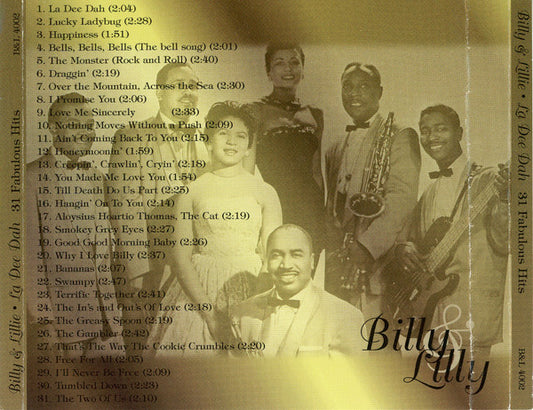 Billy & Lillie : La Dee Dah 31 Fabulous Hits (CD, Comp)