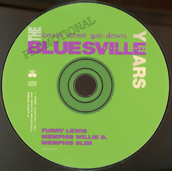Various : The Bluesville Years Volume Three - Beale Street Get-Down (CD, Comp, Promo, RM)