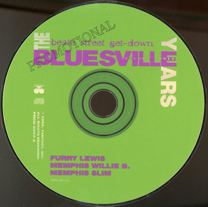 Various : The Bluesville Years Volume Three - Beale Street Get-Down (CD, Comp, Promo, RM)