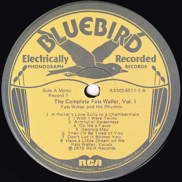 Fats Waller & His Rhythm : The Complete Fats Waller, Vol. I (1934-1935) (2xLP, Album, Comp, Mono)