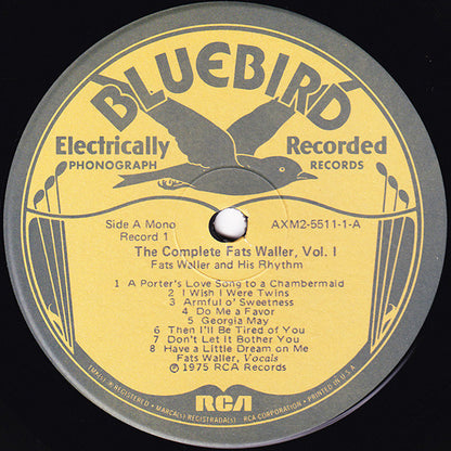 Fats Waller & His Rhythm : The Complete Fats Waller, Vol. I (1934-1935) (2xLP, Album, Comp, Mono)