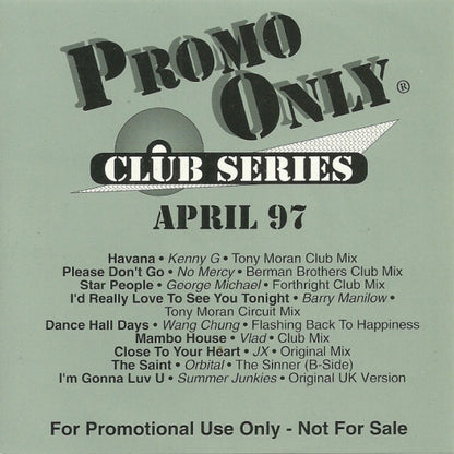 Various : Promo Only Club Series: April 97 (CD, Comp, Promo)
