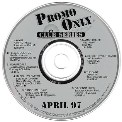 Various : Promo Only Club Series: April 97 (CD, Comp, Promo)