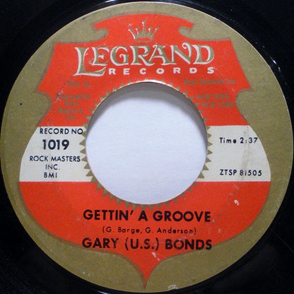 Gary U.S. Bonds : Seven Day Weekend (7", Styrene, She)
