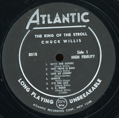 Chuck Willis : King Of The Stroll (LP, Album, Mono)