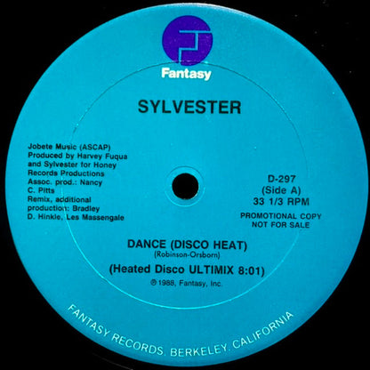 Sylvester : Dance (Disco Heat) (12", Promo)