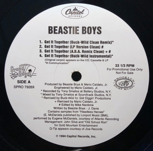 Beastie Boys : Get It Together (12", Promo)