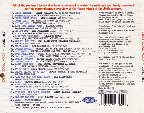 Various : Great Googa Mooga! (CD, Comp)