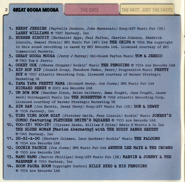 Various : Great Googa Mooga! (CD, Comp)