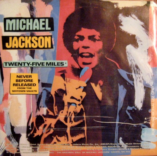 Michael Jackson : Twenty Five Miles (7", Promo)