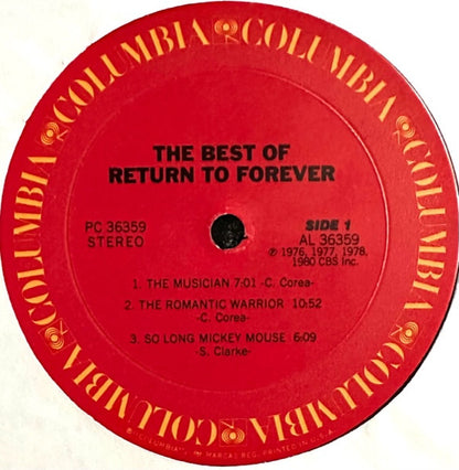 Return To Forever : The Best Of Return To Forever (LP, Comp, Pit)