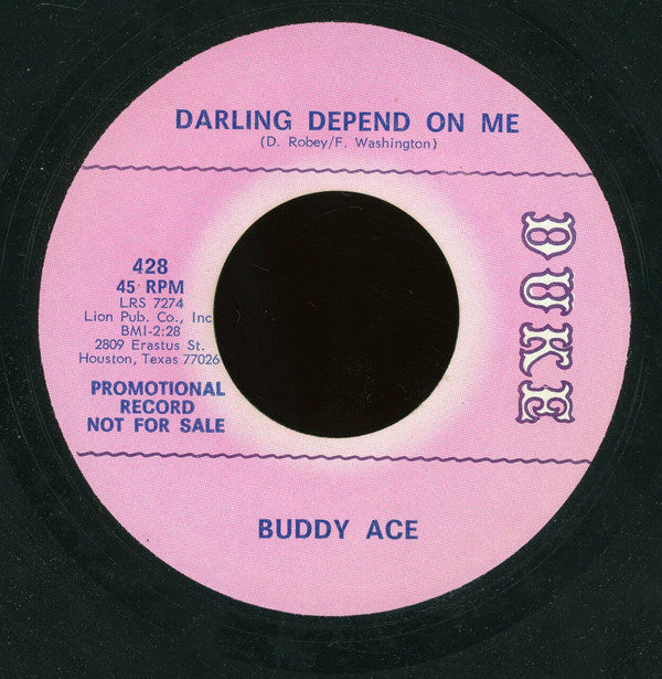 Buddy Ace : Got To Get Myself Together (7", Single, Promo)