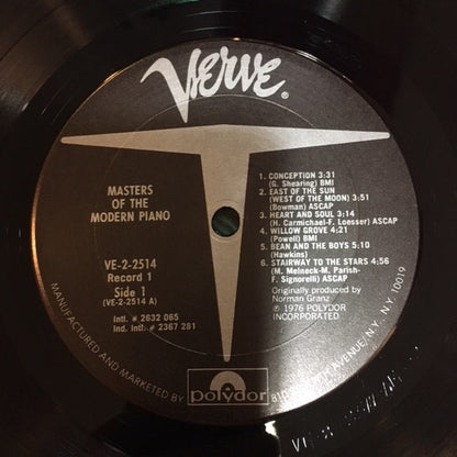 Various : Masters Of The Modern Piano 1955-1966 (2xLP, Comp, Pit)
