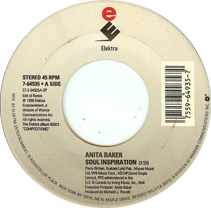 Anita Baker : Soul Inspiration (7", Single, Spe)