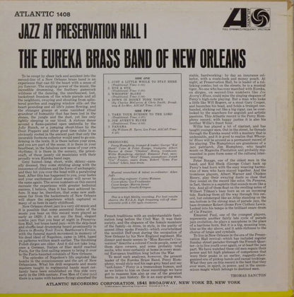 Eureka Brass Band : Jazz At Preservation Hall I (LP, Album, Mono)