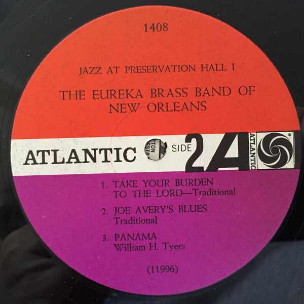 Eureka Brass Band : Jazz At Preservation Hall I (LP, Album, Mono)