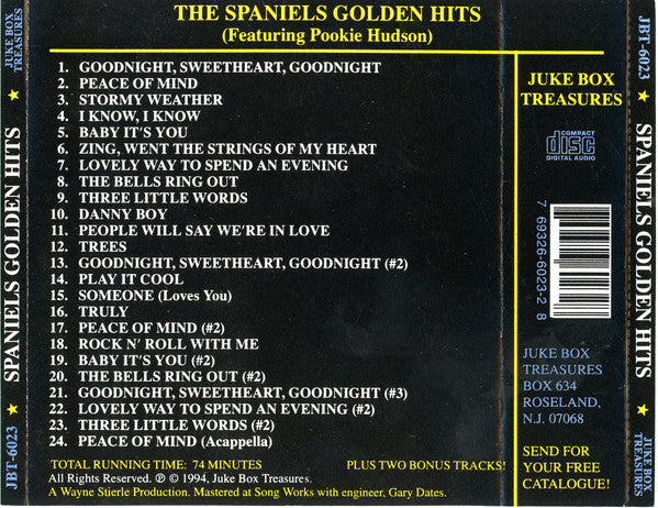 The Spaniels : Golden Hits (CD, Comp)