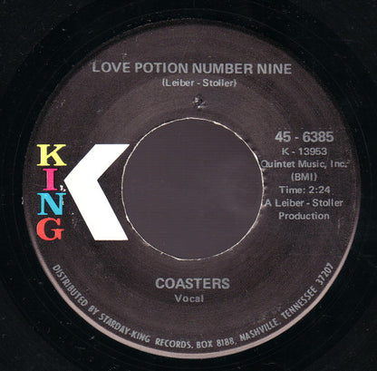 The Coasters : Love Potion Number Nine / D. W. Washburn (7", Single)