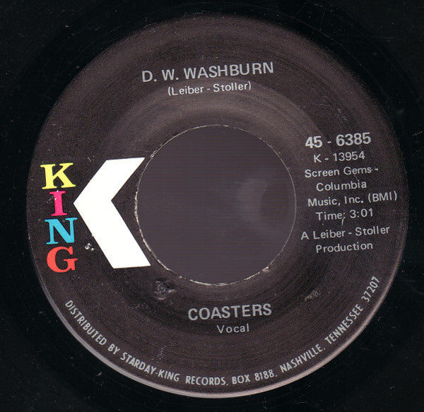 The Coasters : Love Potion Number Nine / D. W. Washburn (7", Single)