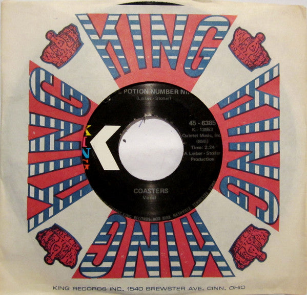 The Coasters : Love Potion Number Nine / D. W. Washburn (7", Single)
