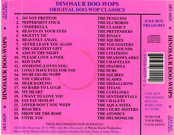 Various : Dinosaur Doo-Wops (CD, Comp)