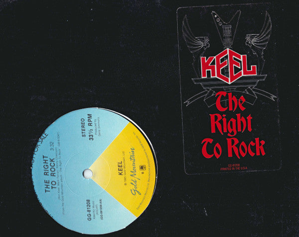 Keel : The Right To Rock (12", Single, Promo)