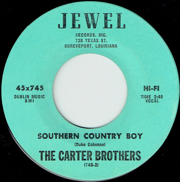 The Carter Brothers : Do The Flo Show / Southern Country Boy (7", Single)