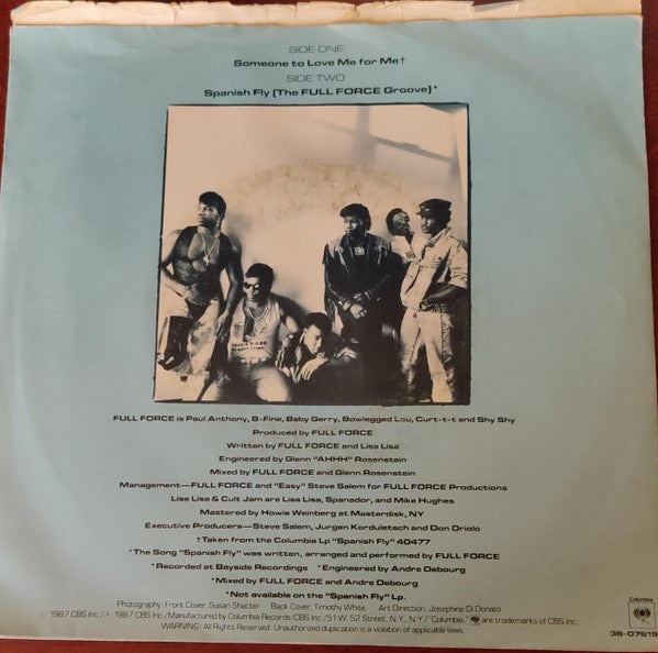 Lisa Lisa & Cult Jam : Someone To Love Me For Me (7")