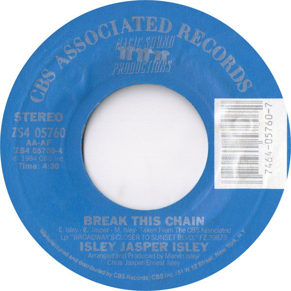Isley Jasper Isley : Insatiable Woman / Break This Chain (7", Styrene, Pit)