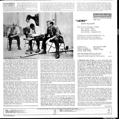 Gerry Mulligan : Jeru (LP, Album, RE)