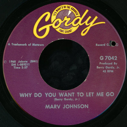 Marv Johnson : Why Do You Want To Let Me Go / I'm Not A Plaything (7", Single)