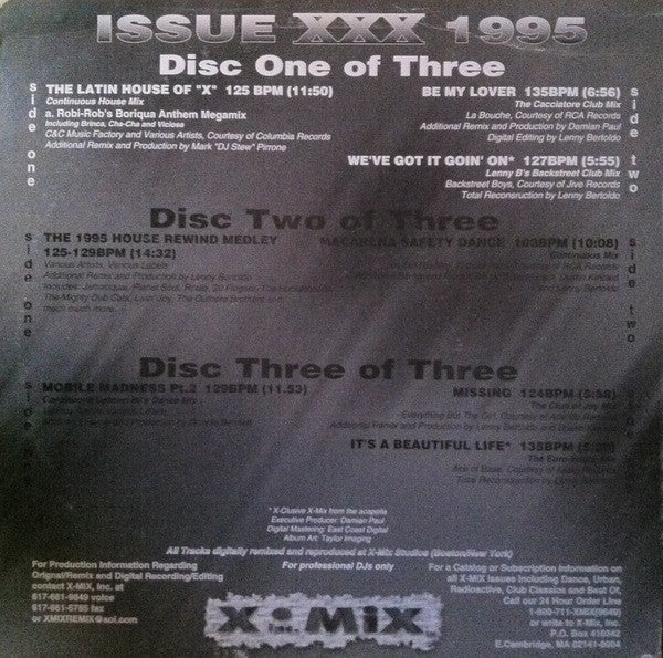 Various : X-Mix Issue Thirty (3x12", Comp, Promo)