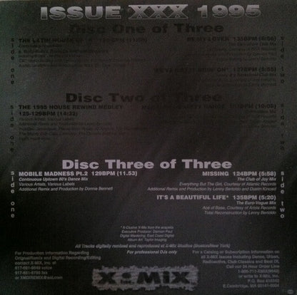 Various : X-Mix Issue Thirty (3x12", Comp, Promo)