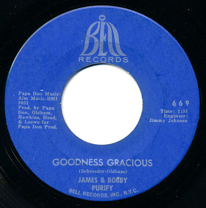 James & Bobby Purify : Shake A Tail Feather (7", Single, ARP)