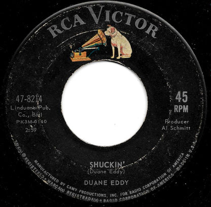 Duane Eddy : Your Baby's Gone Surfin' / Shuckin' (7", Roc)