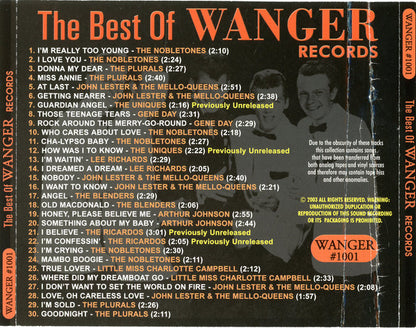 Various : The Best Of Wanger Records (CD, Comp)