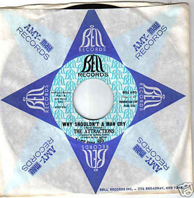 Attractions : Some Of Your Time / Why Shouldn't A Man Cry (7", Promo, Styrene)