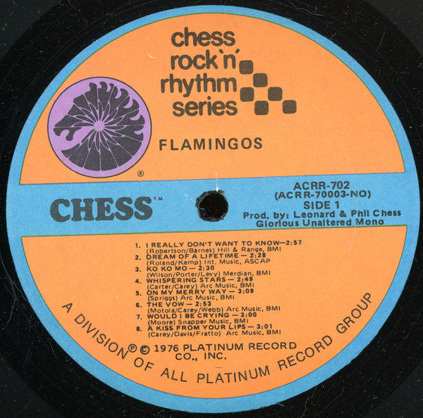 The Flamingos : Flamingos (LP, Album, Mono, RE)