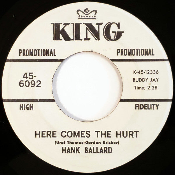 Hank Ballard : Here Comes The Hurt (7", Single, Promo)