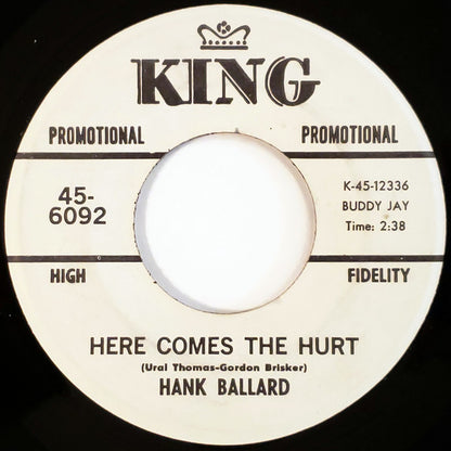 Hank Ballard : Here Comes The Hurt (7", Single, Promo)