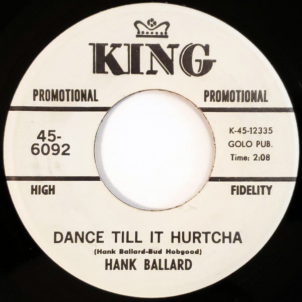 Hank Ballard : Here Comes The Hurt (7", Single, Promo)