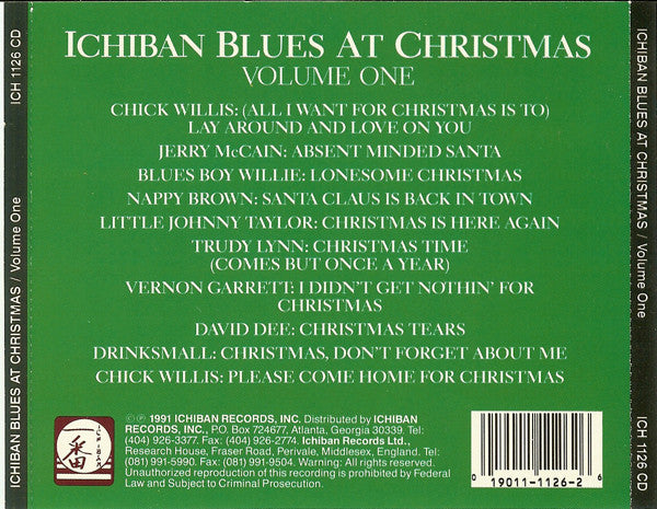 Various : Ichiban Blues At Christmas Volume One (CD, Album)